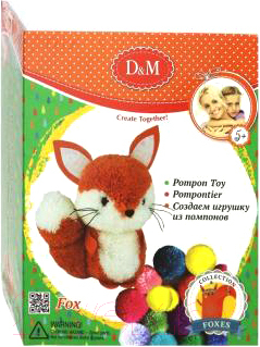 Набор для шитья Делай с мамой, Шьем игрушку из помпонов Лисенок / 67829
Набор для шитья Делай с мамой, Шьем игрушку из помпонов Лисенок / 67829