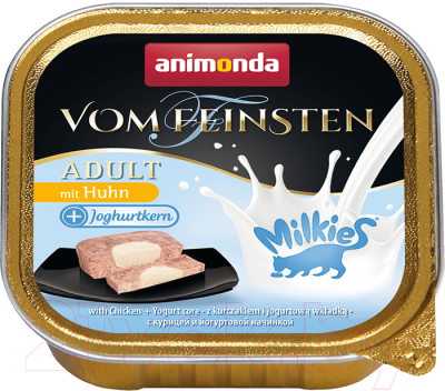 Корм для кошек Animonda, Vom Feinsten Adult Milkies курица и йогуртовая начинка / 83113
Корм для кошек Animonda, Vom Feinsten Adult Milkies курица и йогуртовая начинка / 83113