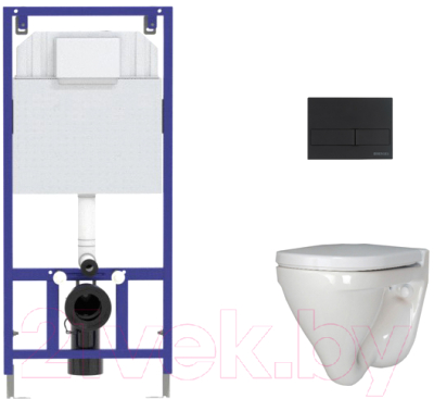 Унитаз подвесной с инсталляцией Sanita Luxe, Attica SL DM ATCSLWH0104 + 525 040000 + L5 040015
Унитаз подвесной с инсталляцией Sanita Luxe, Attica SL DM ATCSLWH0104 + 525 040000 + L5 040015