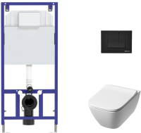 Унитаз подвесной с инсталляцией Kolo, Modo Pure Rimfree L33123000 + L30116000 + 525 040000 + S5 040045
Унитаз подвесной с инсталляцией Kolo, Modo Pure Rimfree L33123000 + L30116000 + 525 040000 + S5 040045