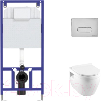 Унитаз подвесной с инсталляцией Aquanet, Glide-W 210772 + Novum 525 040000 + D3 040033
Унитаз подвесной с инсталляцией Aquanet, Glide-W 210772 + Novum 525 040000 + D3 040033