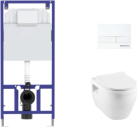 Унитаз подвесной с инсталляцией Aquanet, Glide-W 210772 + Novum 525 040000 + L1 040011
Унитаз подвесной с инсталляцией Aquanet, Glide-W 210772 + Novum 525 040000 + L1 040011