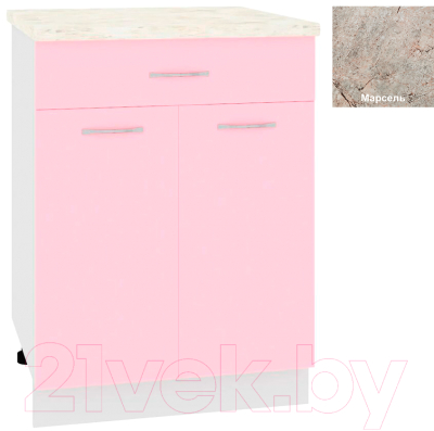 Шкаф-стол кухонный Кортекс-мебель, Корнелия Лира НШ60р1ш 
Шкаф-стол кухонный Кортекс-мебель, Корнелия Лира НШ60р1ш