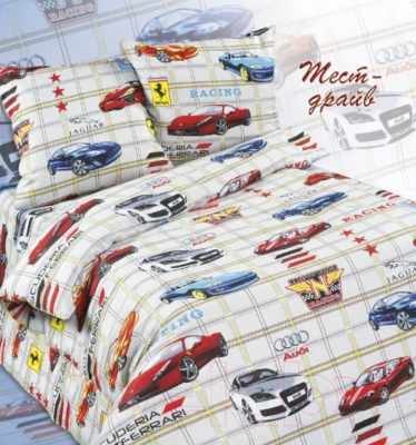 Комплект постельного белья СонМаркет, Тест-драйв 1.5 
Комплект постельного белья СонМаркет, Тест-драйв 1.5