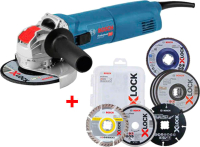 Профессиональная угловая шлифмашина Bosch, GWX 14-125 + набор дисков
Профессиональная угловая шлифмашина Bosch, GWX 14-125 + набор дисков