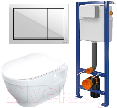 Унитаз подвесной с инсталляцией Lapino, Rimfit Vitale 5667 + 2663 + P-BU-ENT/Wh
Унитаз подвесной с инсталляцией Lapino, Rimfit Vitale 5667 + 2663 + P-BU-ENT/Wh