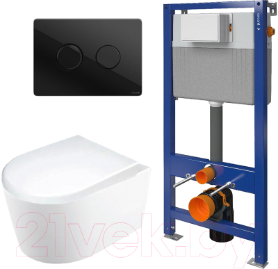 Унитаз подвесной с инсталляцией Lapino, Elegance 5387 + 2661 + P-BU-ACN-CIR-PN/Bl/Gl
Унитаз подвесной с инсталляцией Lapino, Elegance 5387 + 2661 + P-BU-ACN-CIR-PN/Bl/Gl