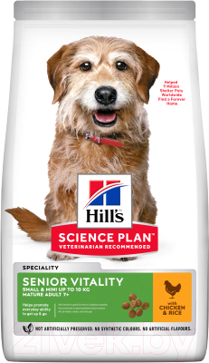 Корм для собак Hill's, Science Plan Mature Adult 7+ Youthful Vitality Smal&Mini Chicken
Корм для собак Hill's, Science Plan Mature Adult 7+ Youthful Vitality Smal&Mini Chicken
