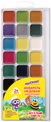 Акварельные краски Юнландия, Ассорти, Веселый шмель / 191523 
Акварельные краски Юнландия, Ассорти, Веселый шмель / 191523