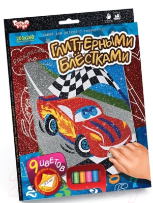 Набор для творчества Danko Toys, Раскраска глитерными блестками по номерам. Гонка / РГН-02-02
Набор для творчества Danko Toys, Раскраска глитерными блестками по номерам. Гонка / РГН-02-02