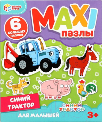 Развивающие карточки Умные игры, Синий трактор. Макси-пазлы для малышей. / 4680107906625
Развивающие карточки Умные игры, Синий трактор. Макси-пазлы для малышей. / 4680107906625