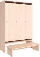 Шкаф для детской одежды ГМЦ, ШД3 + скамья ДС3
Шкаф для детской одежды ГМЦ, ШД3 + скамья ДС3