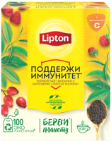 Чай пакетированный Lipton, С витамином С, шиповником и ароматом земляники
Чай пакетированный Lipton, С витамином С, шиповником и ароматом земляники