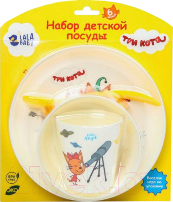 Набор детской посуды Lalababy, Бежевый, Три кота. Космическое путешествие / 7411279
Набор детской посуды Lalababy, Бежевый, Три кота. Космическое путешествие / 7411279