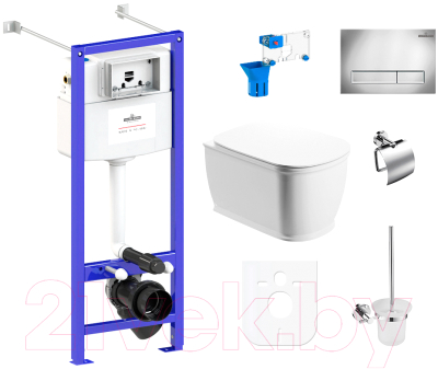 Унитаз подвесной с инсталляцией Lavinia Boho, Relfix Bell Pro Rimless 97020098
Унитаз подвесной с инсталляцией Lavinia Boho, Relfix Bell Pro Rimless 97020098