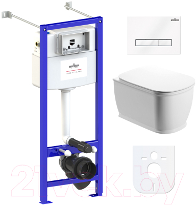 Унитаз подвесной с инсталляцией Lavinia Boho, Relfix Bell Pro Rimless 77050129
Унитаз подвесной с инсталляцией Lavinia Boho, Relfix Bell Pro Rimless 77050129