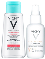 Набор косметики для лица Vichy, UV-Age Daily SPF50+ Capital Soleil+Мицеллярная вода с минералами
Набор косметики для лица Vichy, UV-Age Daily SPF50+ Capital Soleil+Мицеллярная вода с минералами