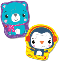 Развивающий игровой набор Vladi Toys, Baby Puzzle Fisher-Price Мишка и пингвин / / VT3208-15
Развивающий игровой набор Vladi Toys, Baby Puzzle Fisher-Price Мишка и пингвин / / VT3208-15