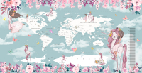 Фотообои листовые Citydecor, Princess Карта мира с ростомером 15 с защитным покрытием
Фотообои листовые Citydecor, Princess Карта мира с ростомером 15 с защитным покрытием