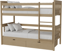 Двухъярусная кровать Kinderwood, Вуди-4 190x80
Двухъярусная кровать Kinderwood, Вуди-4 190x80