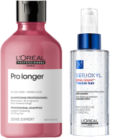 Набор косметики для волос L'Oreal Professionnel, Serioxyl Thicker Hair Сыворотка 90мл+Шампунь 300мл
Набор косметики для волос L'Oreal Professionnel, Serioxyl Thicker Hair Сыворотка 90мл+Шампунь 300мл