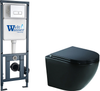 Унитаз подвесной с инсталляцией WeltWasser, Marberg 410 + Merzbach 004 MT-BL + MAR410 SE
Унитаз подвесной с инсталляцией WeltWasser, Marberg 410 + Merzbach 004 MT-BL + MAR410 SE