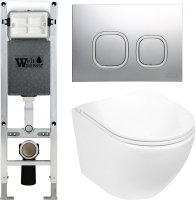 Унитаз подвесной с инсталляцией WeltWasser, Amberg 350 ST + Merzbach 004 GL-WT + Amberg RD-MT CR
Унитаз подвесной с инсталляцией WeltWasser, Amberg 350 ST + Merzbach 004 GL-WT + Amberg RD-MT CR
