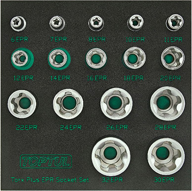 Набор головок слесарных, GABF1601
Набор головок слесарных, GABF1601