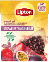 Чай пакетированный Lipton, Strawberry Passion Fruit с ароматом маракуйи и кусоч. клубники
Чай пакетированный Lipton, Strawberry Passion Fruit с ароматом маракуйи и кусоч. клубники