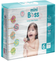 Подгузники детские Mini Boss, Jumbo X-large 6 / MBJ-06 
Подгузники детские Mini Boss, Jumbo X-large 6 / MBJ-06