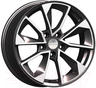 Литой диск SKAD, KL-299 17x7" 5x114.3мм DIA 66.1мм ET 40мм Алмаз 
Литой диск SKAD, KL-299 17x7" 5x114.3мм DIA 66.1мм ET 40мм Алмаз