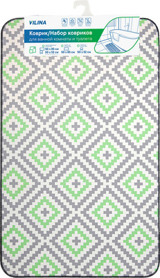 Коврик для ванной, Ромбы 7068-22003
Коврик для ванной, Ромбы 7068-22003