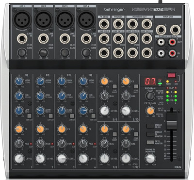 Микшерный пульт, Xenyx 1202SFX
Микшерный пульт, Xenyx 1202SFX