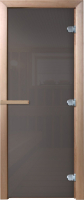

Стеклянная дверь для бани/сауны, Сумерки 80x200 / DW03535