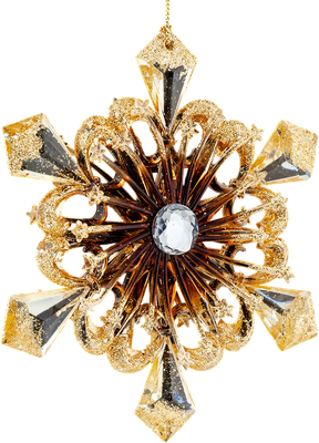 Елочная игрушка, Decor. Снежинка янтарная / 47445
Елочная игрушка, Decor. Снежинка янтарная / 47445