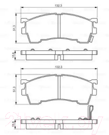 Тормозные колодки Bosch, 0986495265
Тормозные колодки Bosch, 0986495265