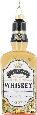 Елочная игрушка, All Glass. Бутылка виски с конфетти / 00248
Елочная игрушка, All Glass. Бутылка виски с конфетти / 00248