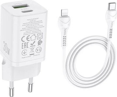 Зарядное устройство сетевое, N13 Bright PD30W+QC3.0 1хType-C 1хUSB-A 3A / 6931474747426
Зарядное устройство сетевое, N13 Bright PD30W+QC3.0 1хType-C 1хUSB-A 3A / 6931474747426