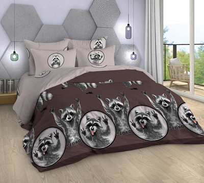 Комплект постельного белья, Еноты Поплин 2сп
Комплект постельного белья, Еноты Поплин 2сп