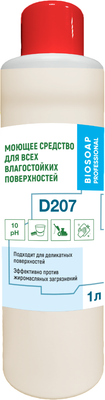 Универсальное чистящее средство, Моющее средство для всех влагостойких поверхностей D 207
Универсальное чистящее средство, Моющее средство для всех влагостойких поверхностей D 207