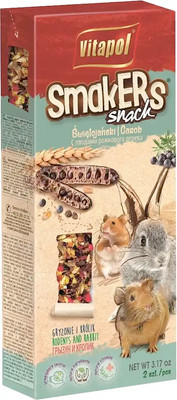 Лакомство для грызунов, Smakers зерновые палочки с рожковым деревом / ZVP-1109
Лакомство для грызунов, Smakers зерновые палочки с рожковым деревом / ZVP-1109
