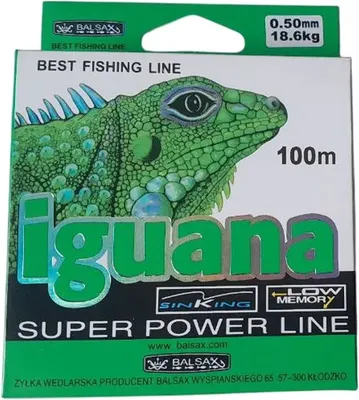 Леска монофильная, Iguana Box 0.50мм 18.6кг
Леска монофильная, Iguana Box 0.50мм 18.6кг
