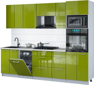 Кухонный гарнитур, Мила Gloss 2.65-ПМ3
Кухонный гарнитур, Мила Gloss 2.65-ПМ3