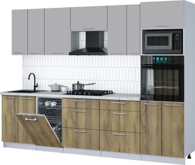 Кухонный гарнитур, Мила Gloss 2.85-ПМ3
Кухонный гарнитур, Мила Gloss 2.85-ПМ3