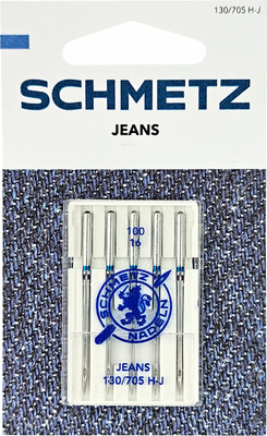 Набор игл для бытовой швейной машины, 130/705H-J Jeans NM100 
Набор игл для бытовой швейной машины, 130/705H-J Jeans NM100