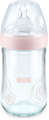 Бутылочка для кормления NUK, Прозрачный;розовый, Nature Sense / 10745093 
Бутылочка для кормления NUK, Прозрачный;розовый, Nature Sense / 10745093