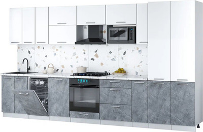 Кухонный гарнитур, Мила Gloss 3.8-ПМ4 
Кухонный гарнитур, Мила Gloss 3.8-ПМ4