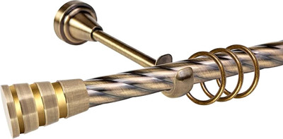 Карниз для штор, Grace D19К + наконечники Пегас золото
Карниз для штор, Grace D19К + наконечники Пегас золото