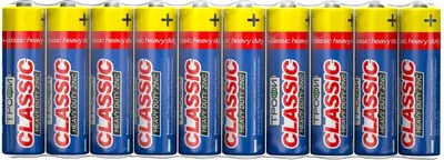 Комплект батареек, R6-10S Classic Heavy Duty Zinc / Б0042310
Комплект батареек, R6-10S Classic Heavy Duty Zinc / Б0042310