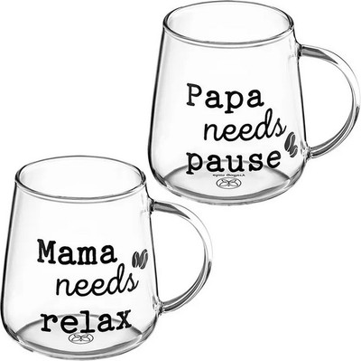 Набор кружек, Papa needs pause, Mama needs relax / 360200 
Набор кружек, Papa needs pause, Mama needs relax / 360200